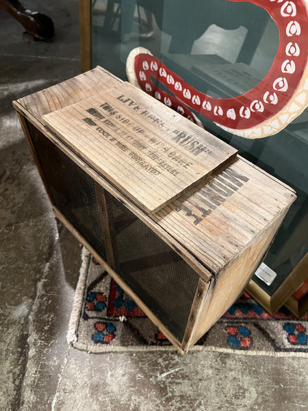 Vintage Midnite Bee Transport Box
