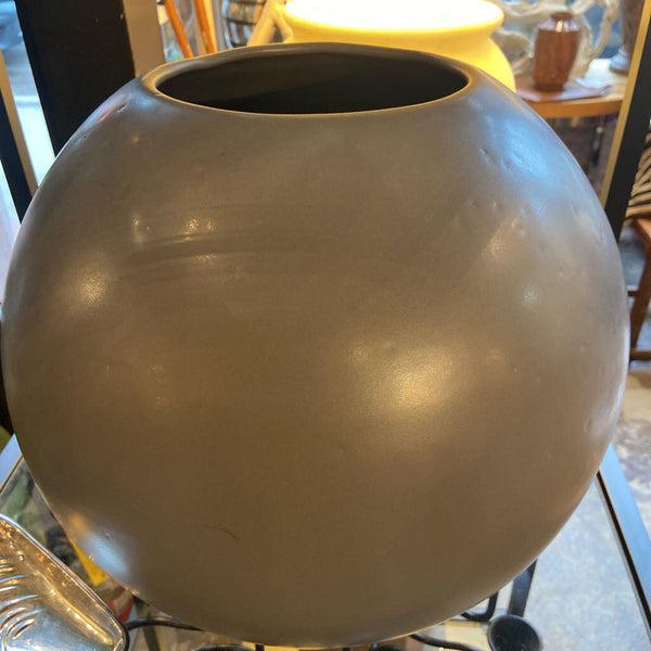 Oversized ceramic globe vase