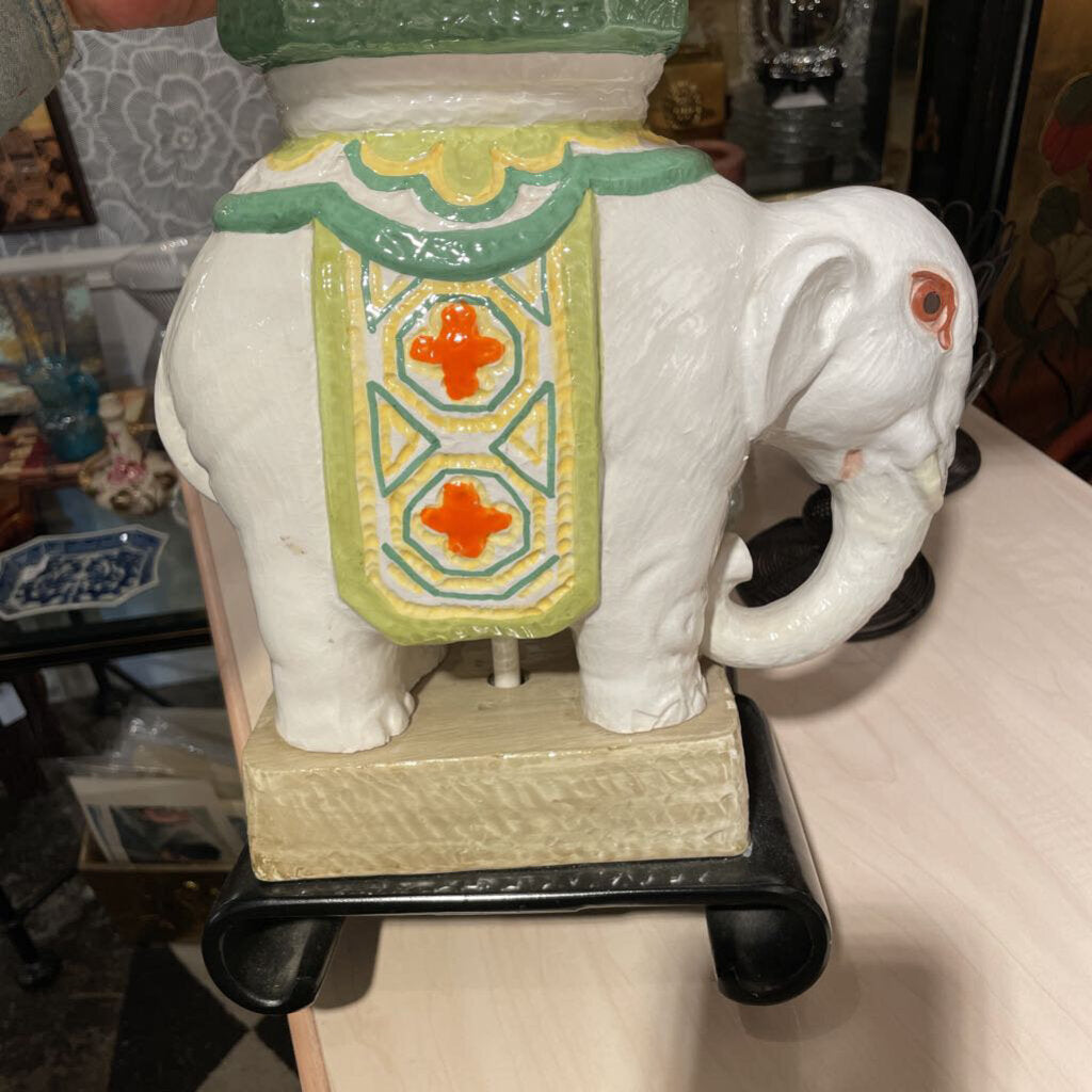 PAIR of vintage Paul Hanson elephant lamps - IN STORE PICKUP ONLY