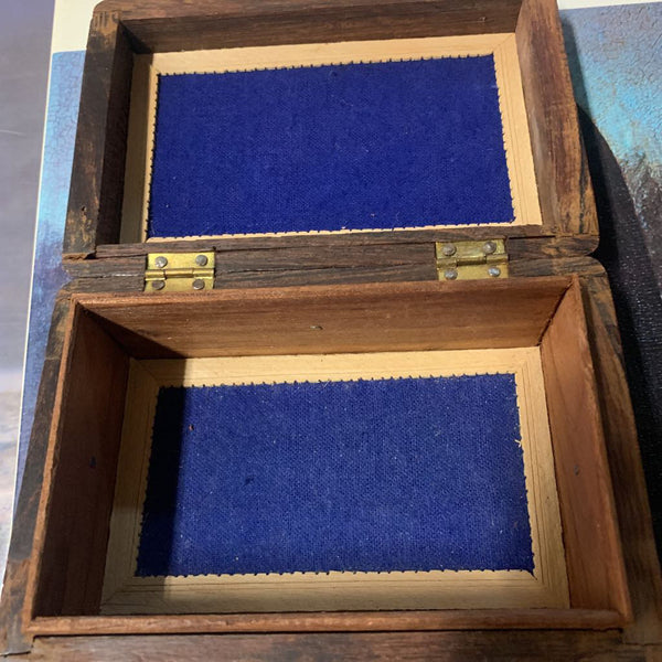 Wood Carved Shelf / Trinket Box