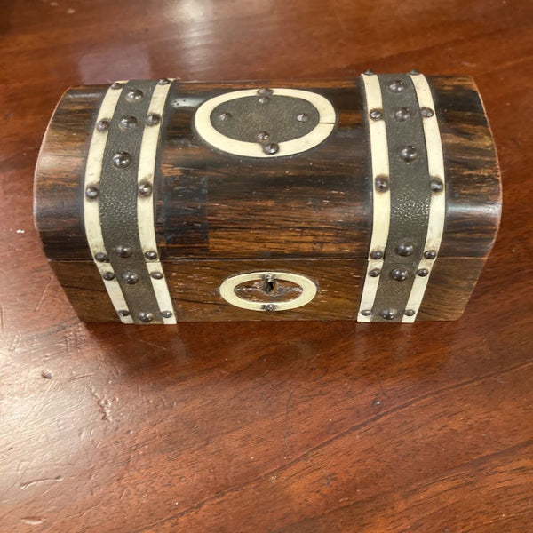 19th Century English Wood Box 5inW x 2.5inT