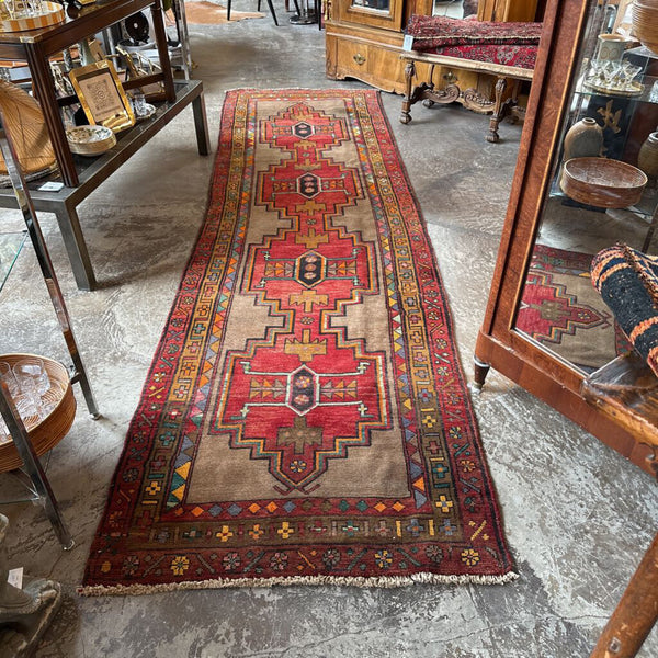 ANATOLIAN VILLAGE HANDE MADE VINTAGE RUG 3.9X13.2