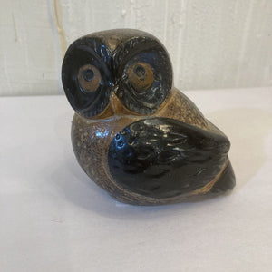 Vintage Stoneware Owl (4x4 in.)