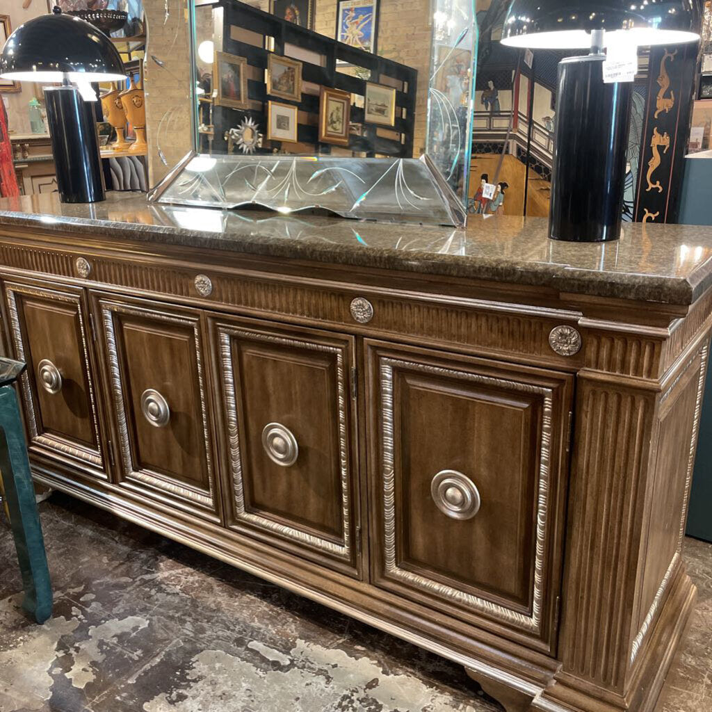 FAUX MARLE TOP BAR/CONSOLE IN STORE PICKUP ONLY