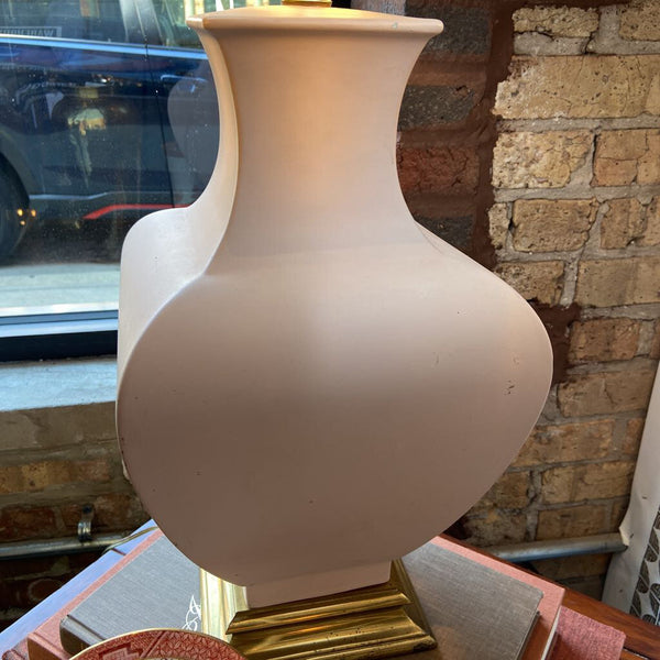 Pink ceramic vintage lamp