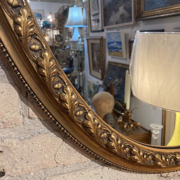 Vintage Italian Oval Mirror 39 X 27 IN STORE PICKUP ONLY