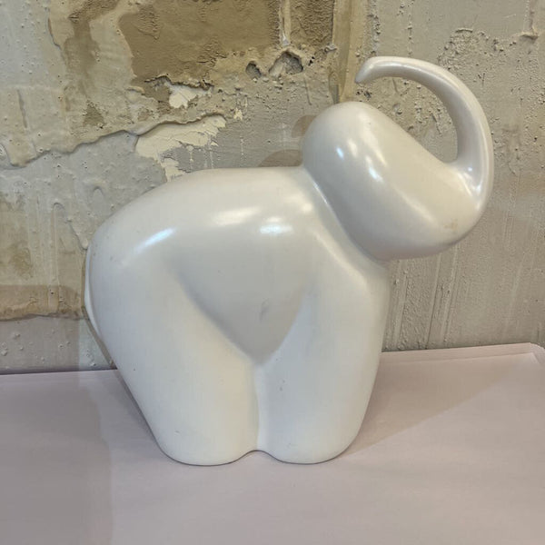 Vintage White ceramic elephant