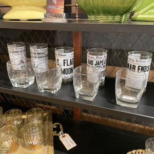 Set of 4 glassware
