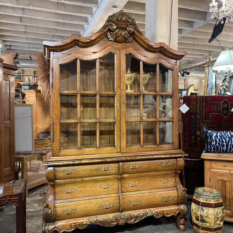 Ornate French Cabinet 63"w x 17"d x 93"h IN STORE PICKUP ONLY