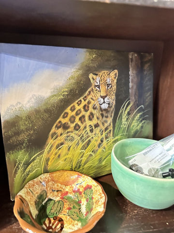 Painting Leopard on canvas 8x10