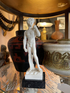 8in statue of David in Black marble