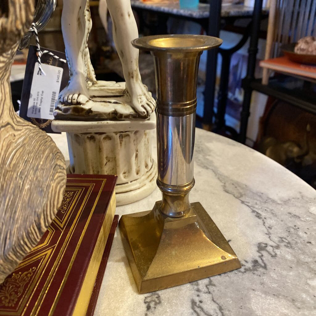 Brass and Silver Candlestick