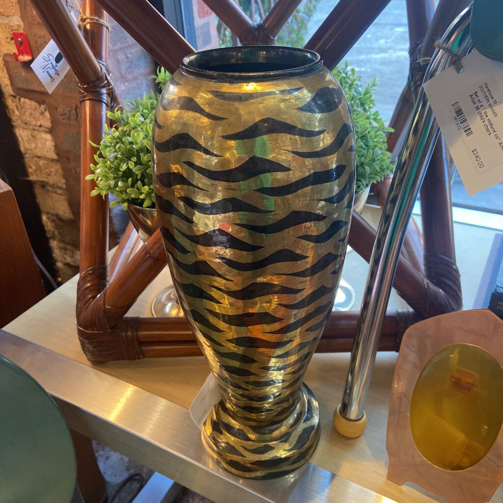 Post modern India brass vase