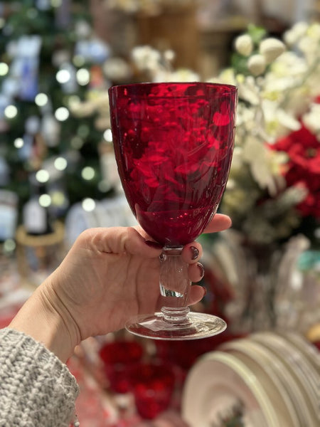 XL Tall Red Wine Glass, 7" Tall #001