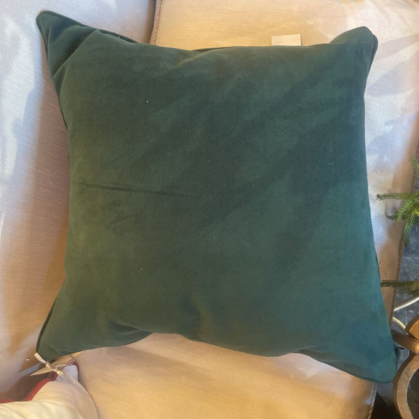 New Tarten Plaid Pillow with Velvet Back 22x22 Down filled