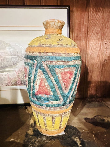 Painted pottery vase
