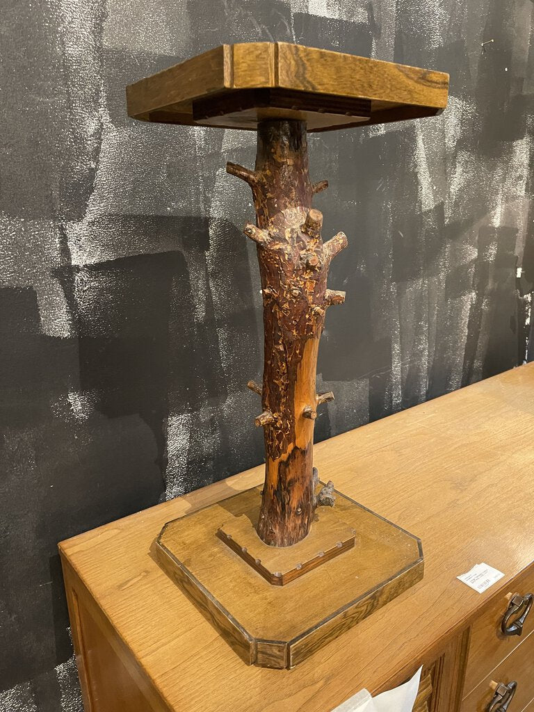 Folk art tree cocktail table (in store pickup only)