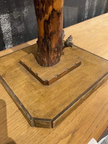 Folk art tree cocktail table