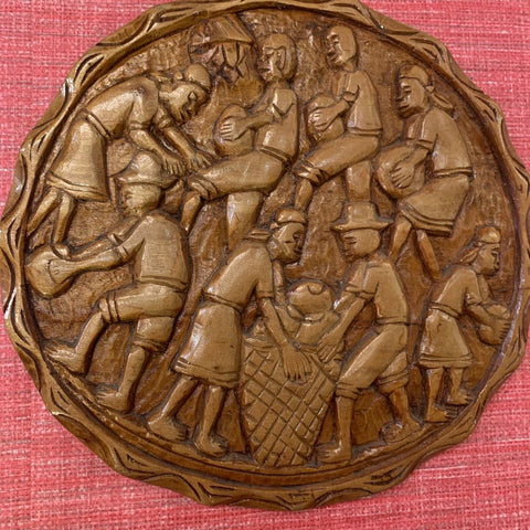Hand carved Wood Plaque