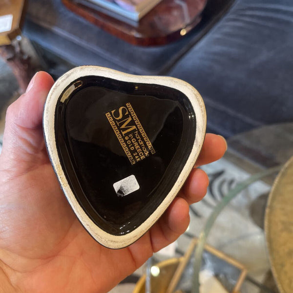 Greek heart shaped trinket box