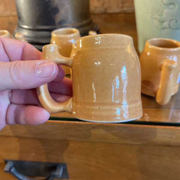 Set of 5 pottery shot mugs