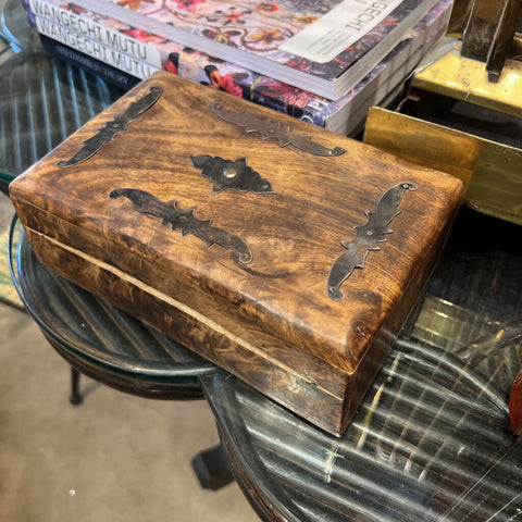 Wood Box with Metal Accents