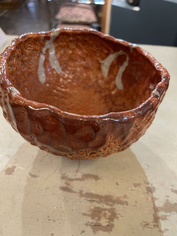 Abstract pottery bowl 5T 7D