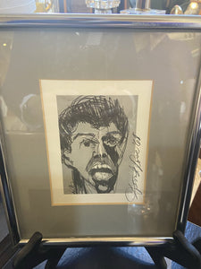 Signed David Rose 1968 portrait