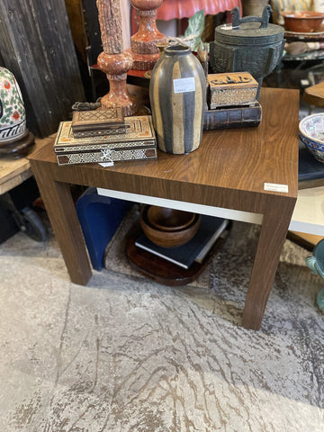 1980s custom made laminate end table 30D 30W 23T