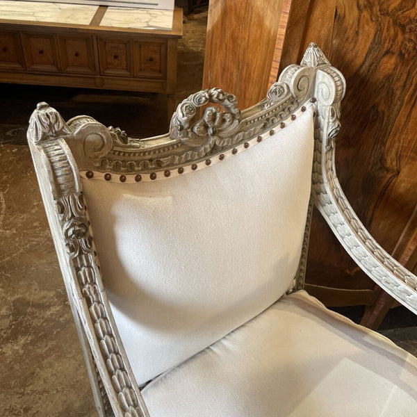 FRENCH CHAIR UPHOLSTERY - PICK UP. ONLY