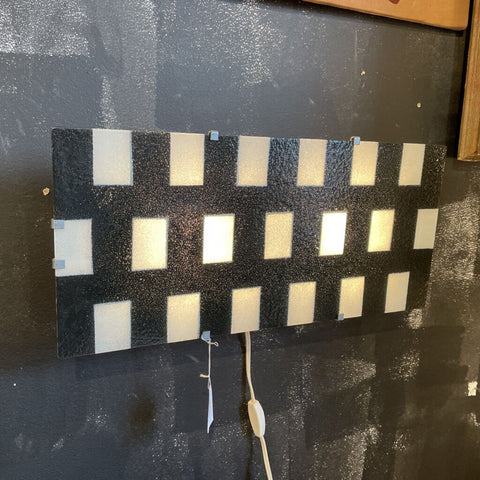 Vintage black and white wall light 24x12
