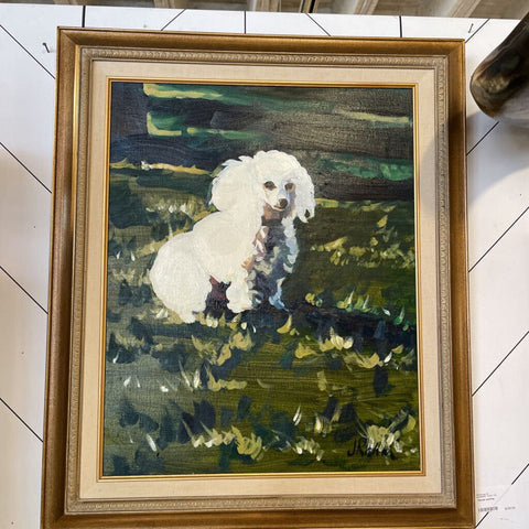 Poodle painting