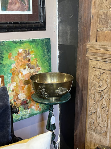 Large Brass Asian Bowl