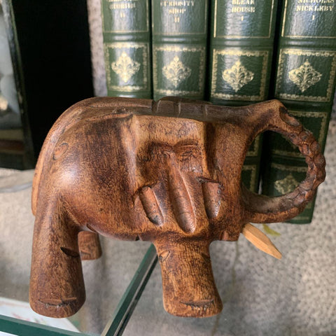 Small Wood Carved Elephant